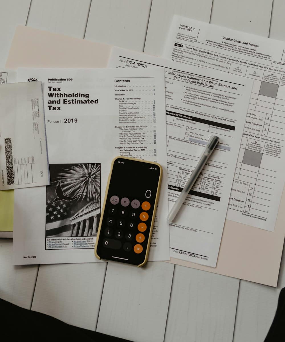 A family planning a household budget together